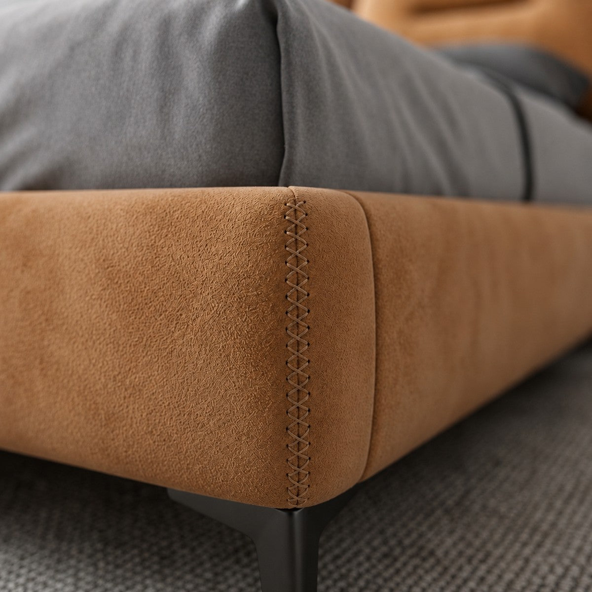 The Camden Leather Bed