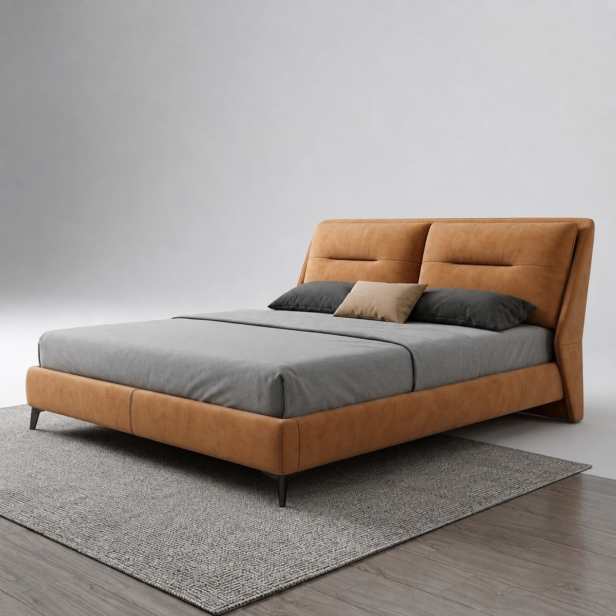 The Camden Leather Bed