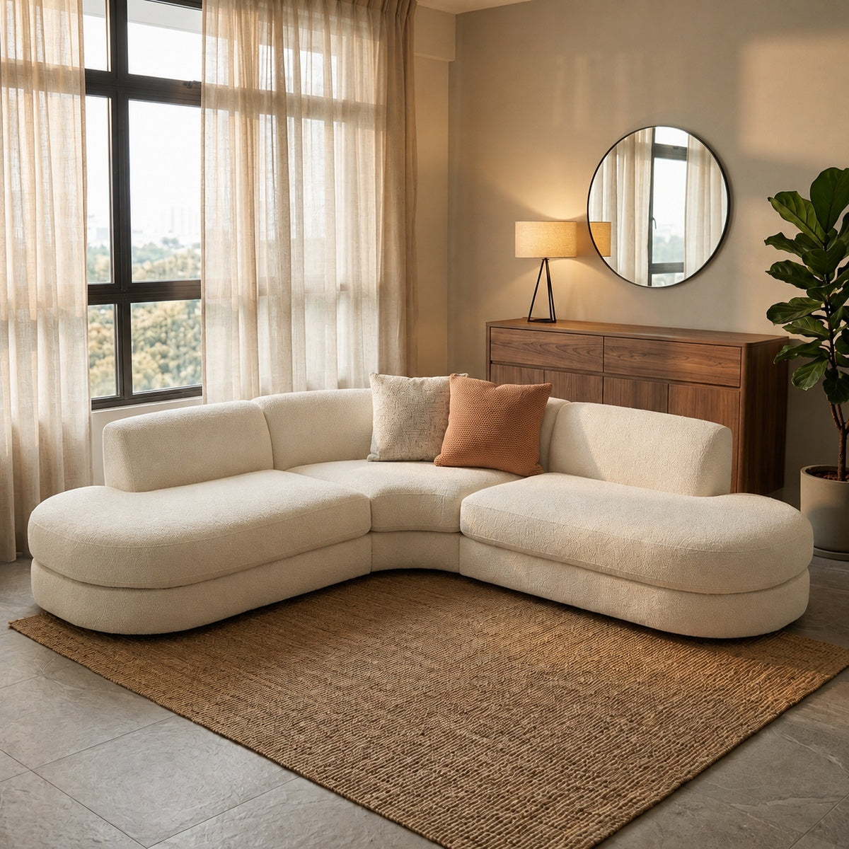 The Nimbus Curved Sectional SOFA